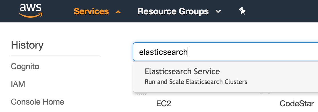 Search for Elastisearch